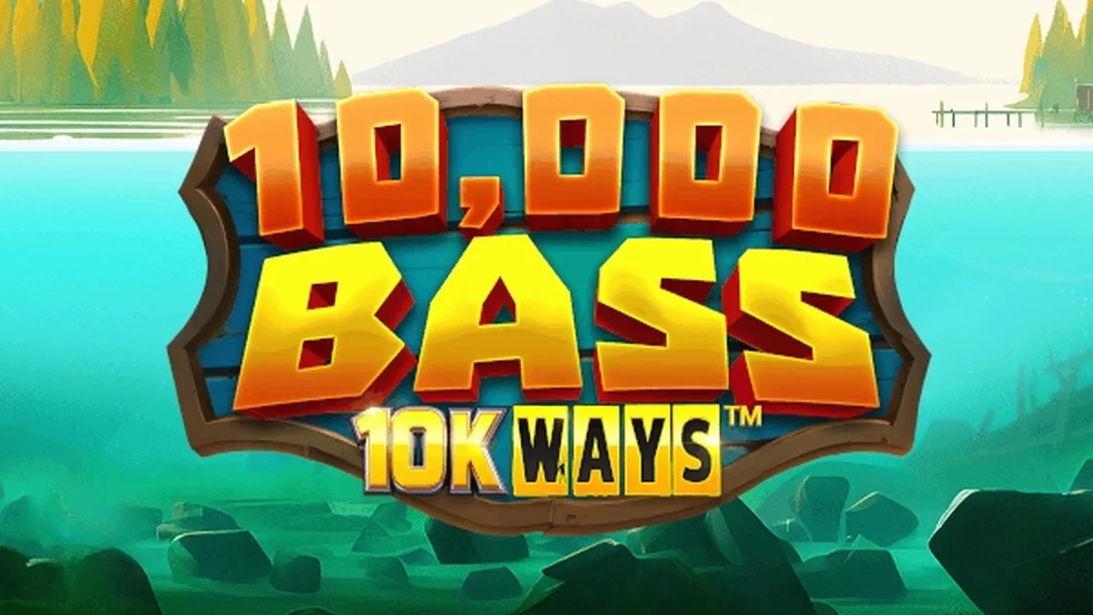 Tampilan visual slot 10,000 Big Bass 10K Ways dengan latar belakang tema memancing
